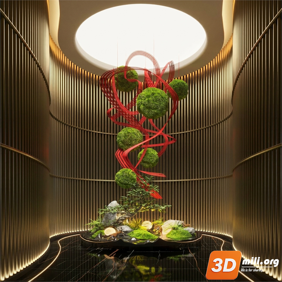Lobby Decoration Skp Files 